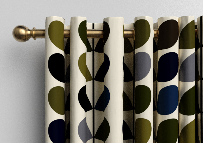 Orla Kiely Multi Stem, Moss - Made to Measure Curtains - Image 12